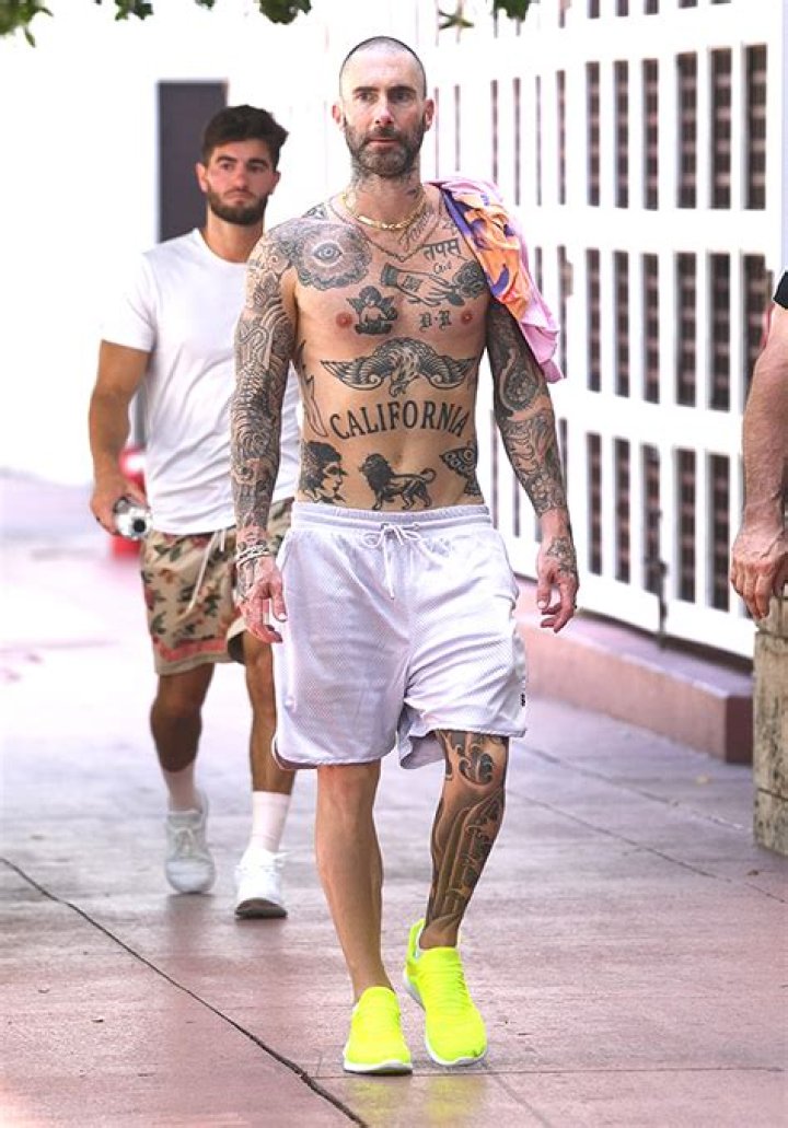 Adam Levine Debuts Rose Tattoo On His Face In New Photo – Hollywood Life