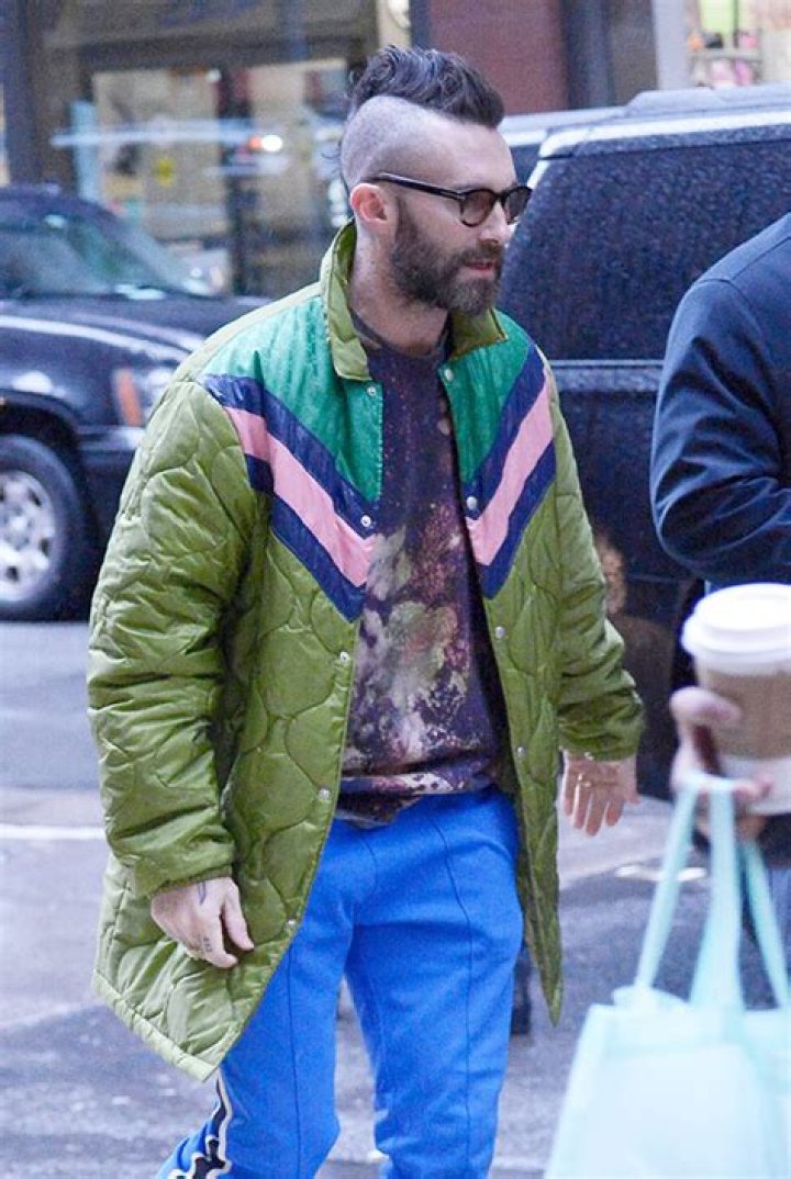 Adam Levine Flaunts Mohawk At NBC Upfronts — Pic – Hollywood Life