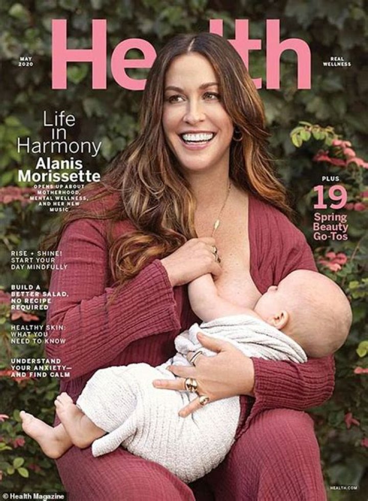 Alanis Morissette Breastfeeds Son Winter, 8 Mos., On Cover Of ‘Health’ Magazine — See Pic