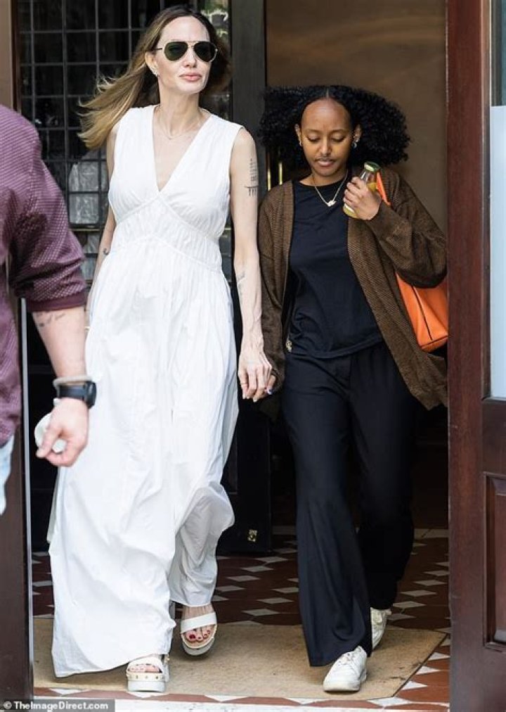 Angelina Jolie Holds Hands With Beautiful Zahara, 16, On Mother-Daughter Shopping Trip