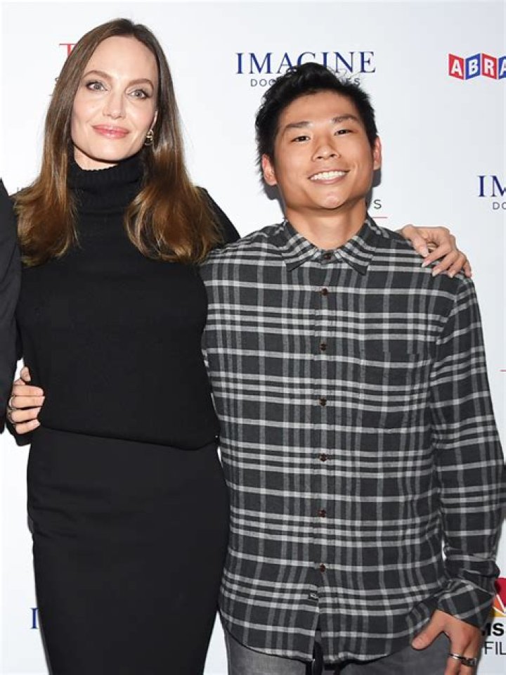 Angelina Jolie Stuns In Lacy Silk Top As She Bonds With Son Pax, 19, In NYC: Photos