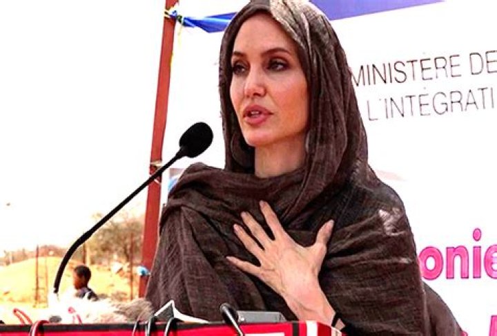 Angelina Jolie Wears A Headscarf While Visiting Refugees In Africa Amid Custody Battle With Brad Pitt