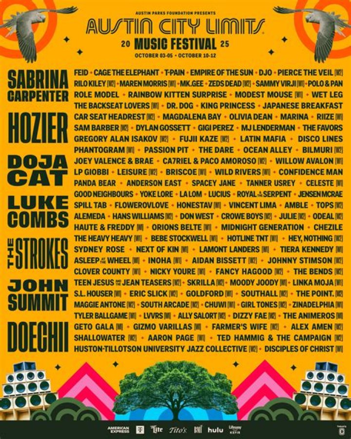 Austin City Limits Music Festival — Full Schedule For ACL 2016 – Hollywood Life