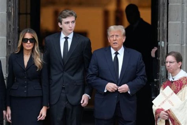 Barron Trump, 12, Is Almost As Tall As His Parents Donald & Melania As They Jet Off To Mar-a-Lago – Pics