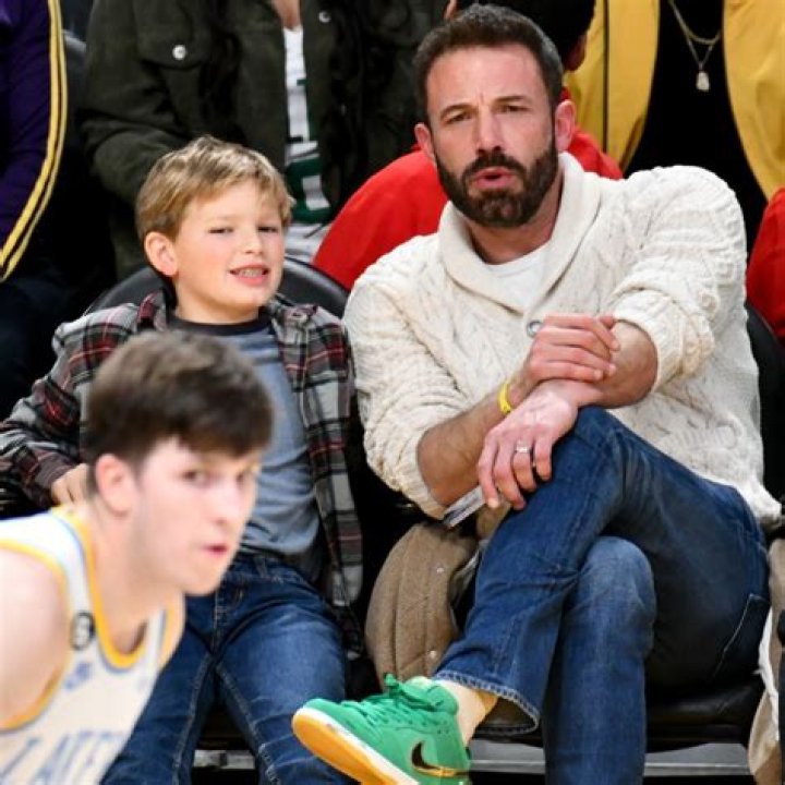 Ben Affleck Rocks Plaid Shirt While Out With Son Samuel, 10, In His New Tesla – Photos