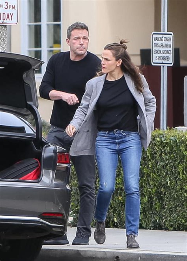 Ben Affleck Spotted Leaving Jennifer Lopez’s Los Angeles Home With A Smile On His Face