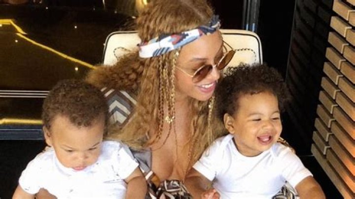 Beyonce Cradles Twins Rumi & Sir, 3, While On Rare Family Outing In The Hamptons 