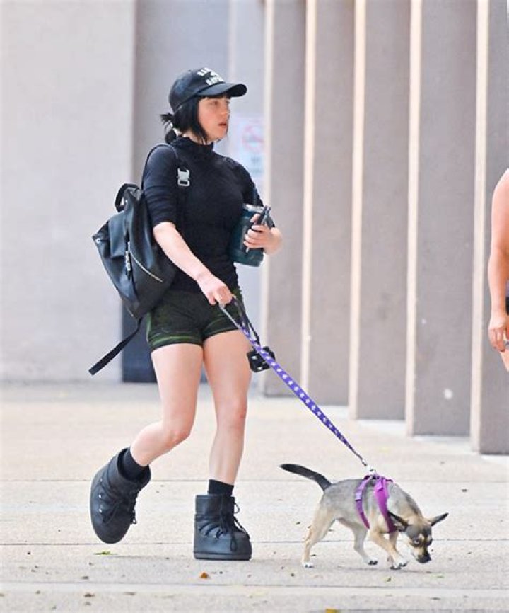 Billie Eilish Rocks Biker Shorts & Black Boots In 1st Photos Since Confirming Jesse Rutherford Romance
