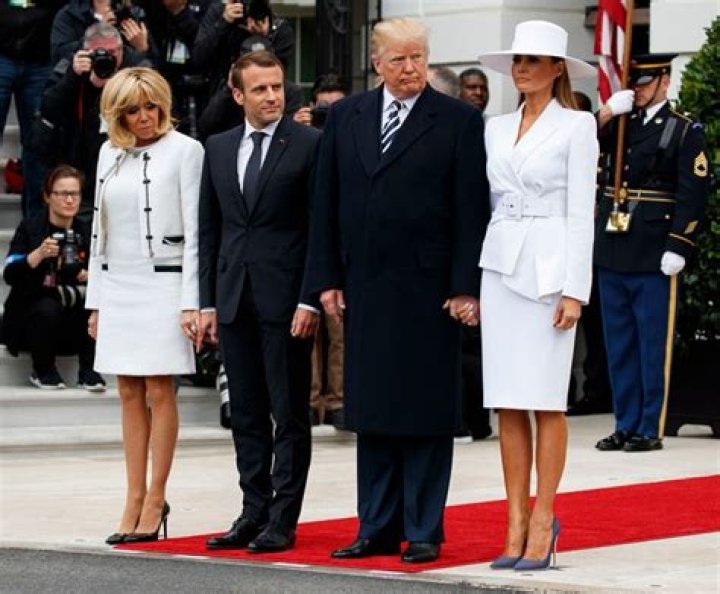Brigitte Macron & Melania Trump’s Hottest Looks — First Ladies Meet