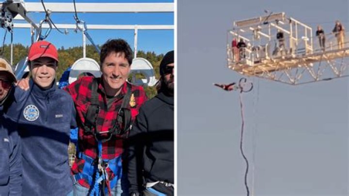 Canadian Prime Minister Justin Trudeau Bungee Jumps In New Video – Hollywood Life