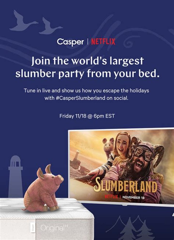 Casper, Netflix’s ‘Slumberland’ Team Up For Largest Slumber Party – Hollywood Life