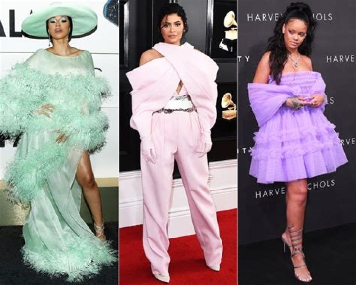 Celebs Wearing Pastel-Colored Outfits: Rihanna & More