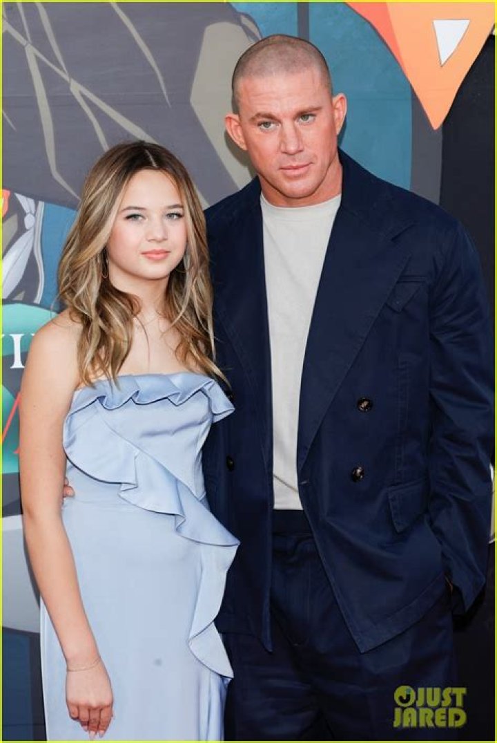 Channing Tatum Makes Adorable Red Carpet Appearance With Daughter Everly, 10, at Anime Premiere