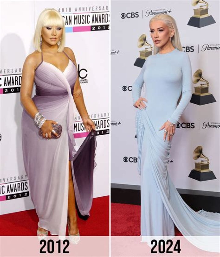 Christina Aguilera Rocks Leather Suit With Deep-Plunging Neckline At Billboard Women In Music Awards