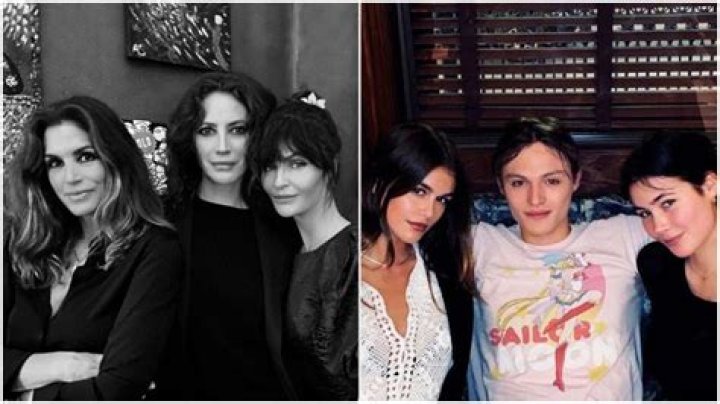 Cindy Crawford, Helena Christensen & Christy Turlington Reunite For Selfie & With Their Model Kids