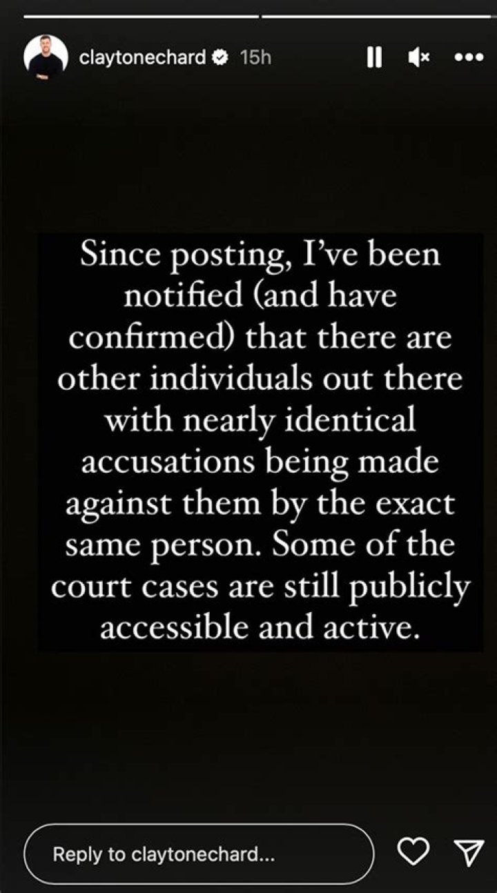 Clayton Echard Shares Message About The ‘Truth’ Of Paternity Lawsuit – Hollywood Life