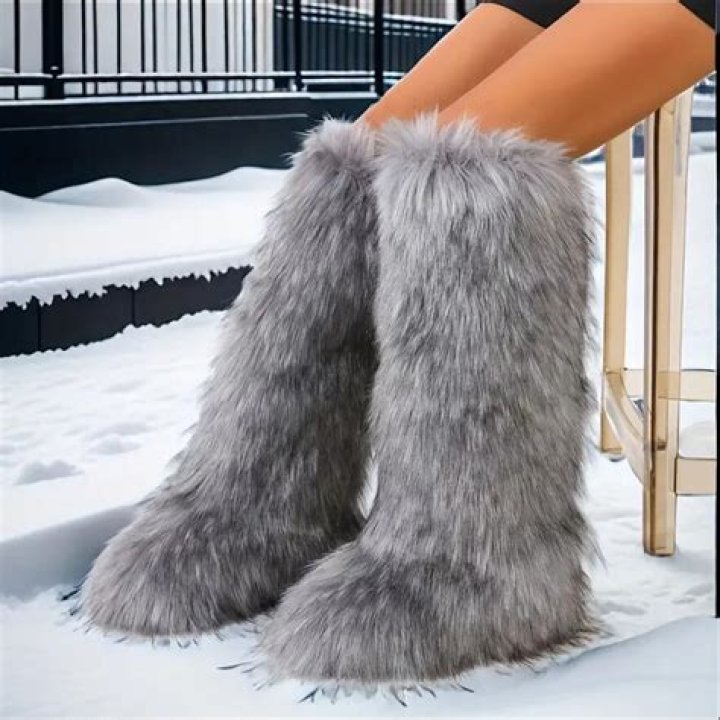 Coco Austin Wears A Sheer Lace Dress & Fur Boots In The Snow, Just Because