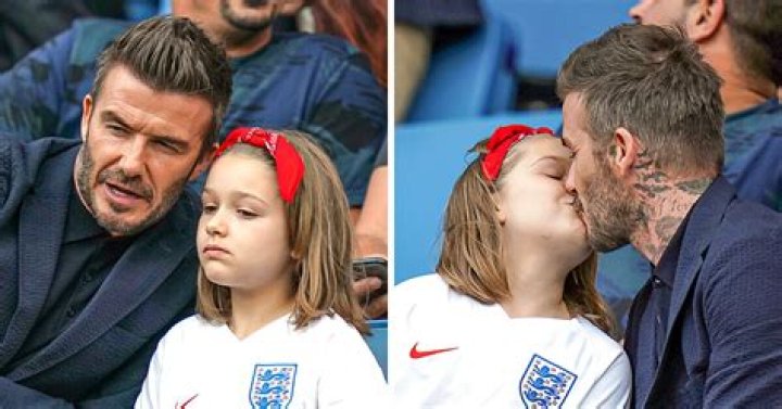 David Beckham Kisses Daughter Harper, 10, On The Lips In Sweet New Photo