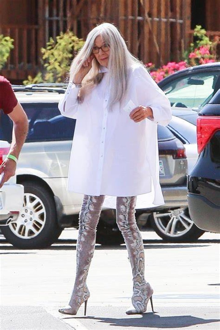 Diane Keaton Rocks Snakeskin Boots & Grey Wig On Set Of ‘Mack & Rita’ – Hollywood Life