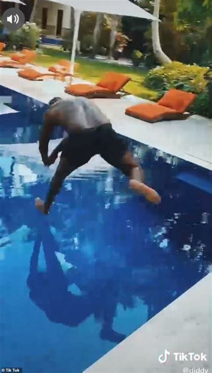 Diddy, 51, Goes Viral After Shirtless Video On TikTok: ‘Working On My Dive’ — Watch