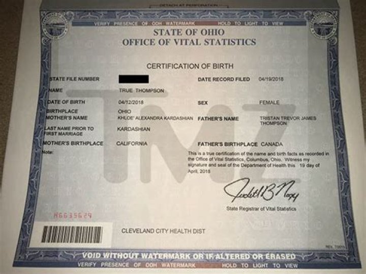 Does True Thompson Have A Middle Name? See Her Birth Certificate – Hollywood Life