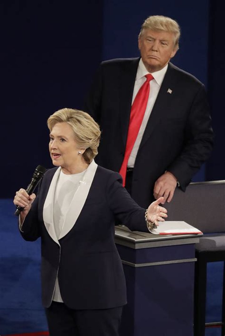 Donald Trump Lurking At 2nd Presidential Debate — SEE PICS