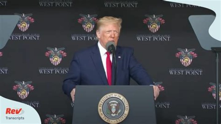 Donald Trump Protesters Gather Outside During His West Point Commencement Speech