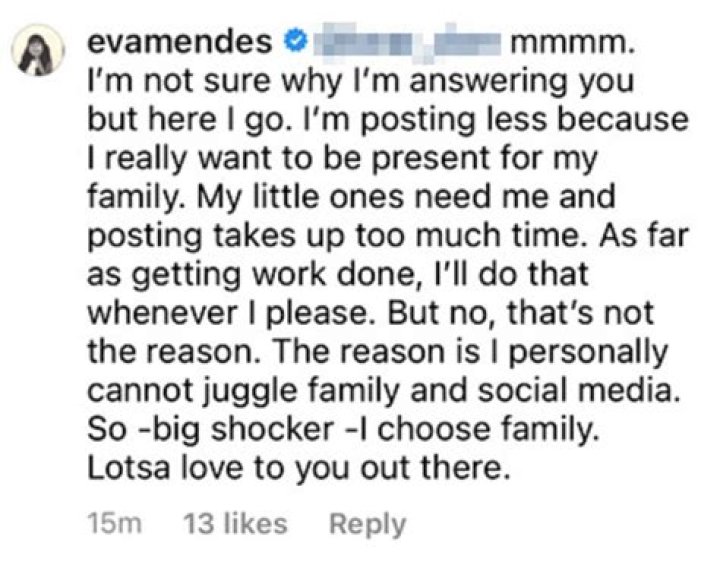 Eva Mendes Responds To Troll Who Accuses Her Of Having ‘Work Done’ – Hollywood Life