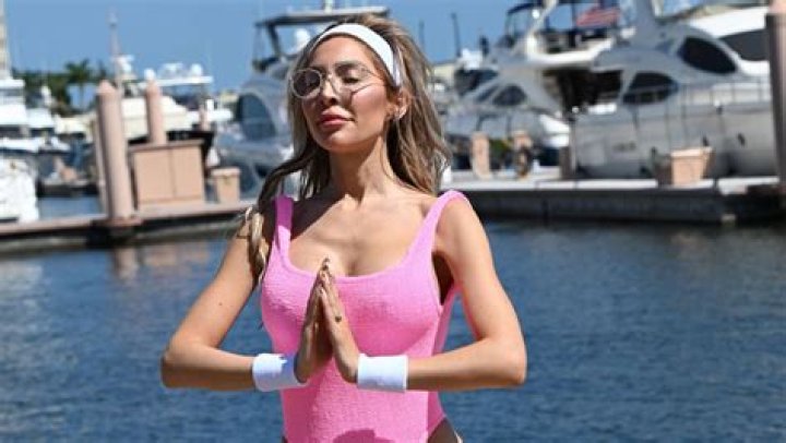 Farrah Abraham Stuns In Florescent Thong One-Piece While Doing Yoga In Palm Beach