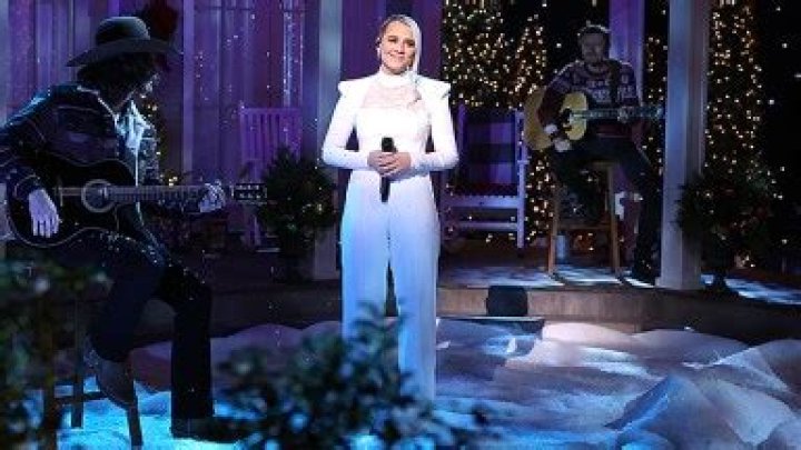 Gabby Barrett Rocks White Jumpsuit To Perform ‘Silent Night’ On ‘CMA Country Christmas’