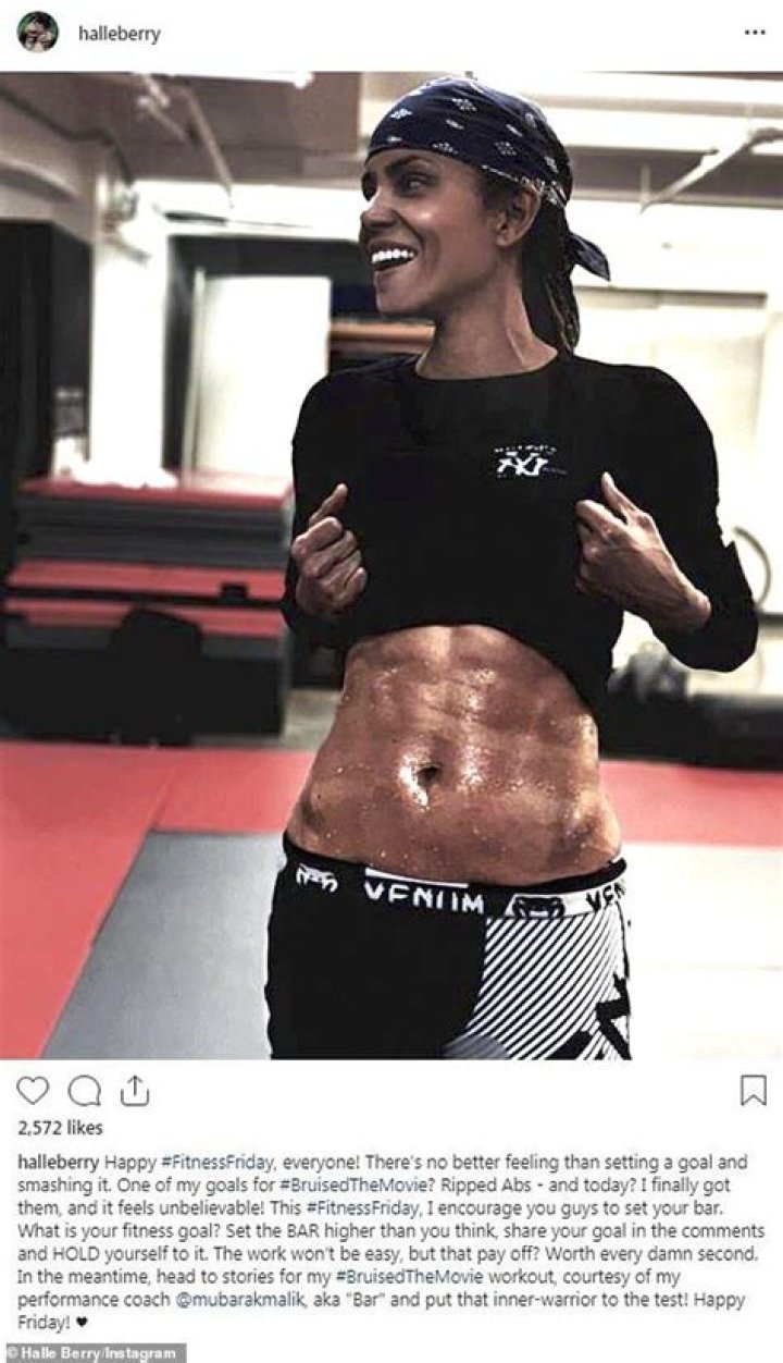 Halle Berry, 53, Proves She’s The Queen Of Fitness With Hot New Ab-Baring Workout Video