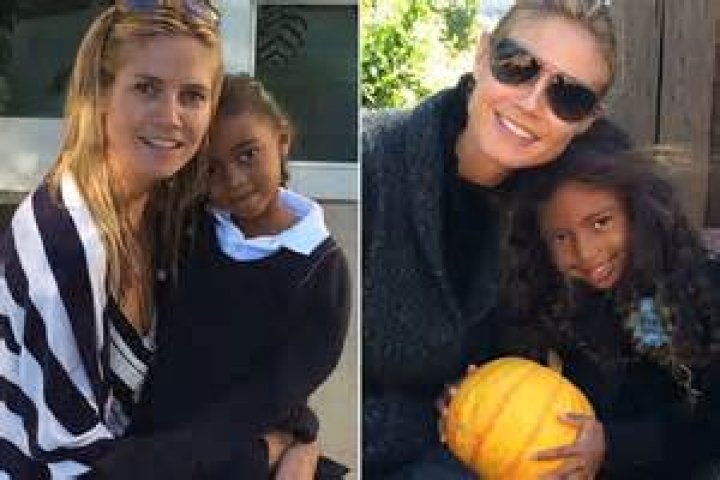Heidi Klum’s Daughter Leni, 18, Rocks A Blue Bikini Top & Sweats While Sitting Poolside