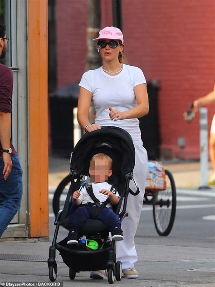 Jennifer Lawrence Pushes Son Cy, 7 Months, In Stroller Around NYC: Photos