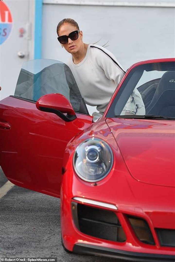 Jennifer Lopez & Alex Rodriguez Pull Up To His New Miami Gym In $140K Red Porsche — See Pics