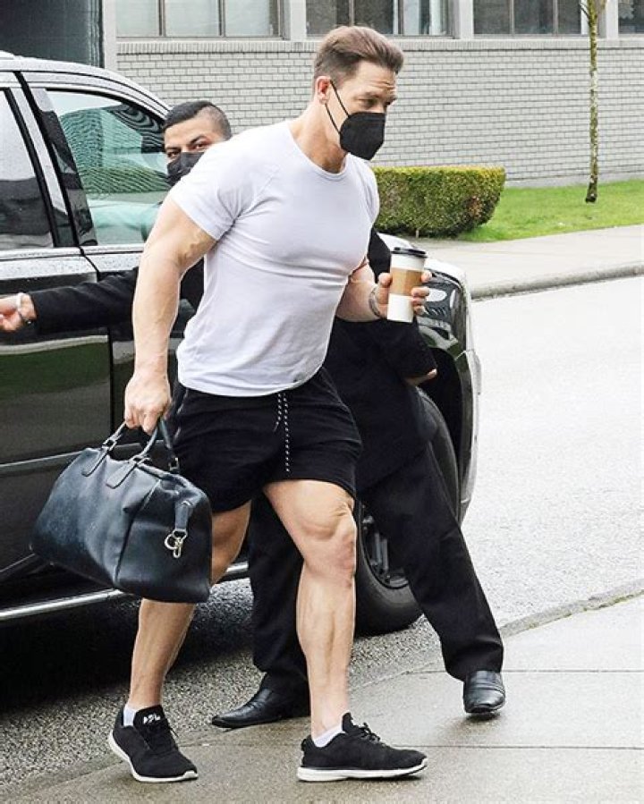John Cena Shows Off Muscles In T-Shirt While Going To Training Session – Hollywood Life
