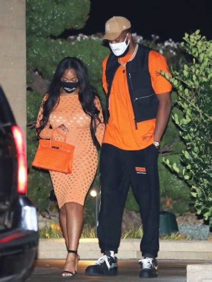 Jordyn Woods Stuns In High Slit Dress For Date Night With BF Karl-Anthony Towns