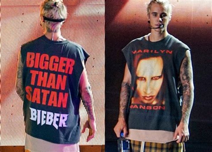 Justin Bieber’s Bigger Than Satan? — Rocks Crazy Tee At Vancouver Concert – Hollywood Life