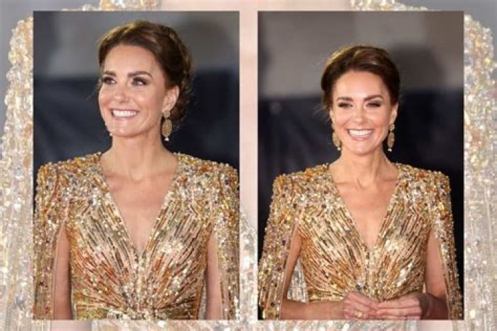 Kate Middleton Glitters In Gold, Billie Eilish In A Bedazzled Suit & More Stars At ‘No Time To Die’ World Premiere: Photos