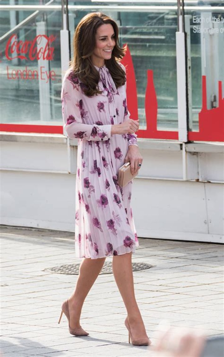 Kate Middleton’s Dress For Mental Health Day — Rocks Floral Kate Spade Frock – Hollywood Life