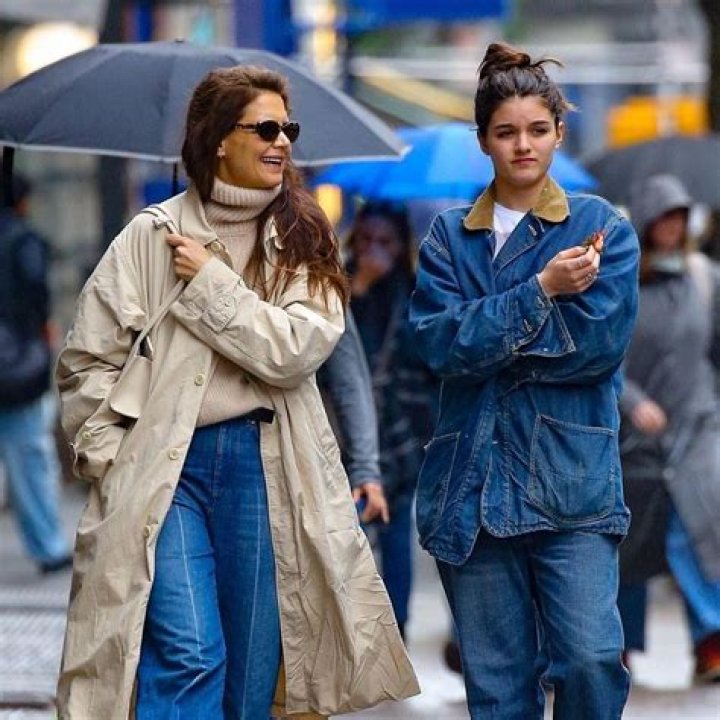Katie Holmes & Suri Cruise, 13, Look Like Twins During Rainy Outing In NYC