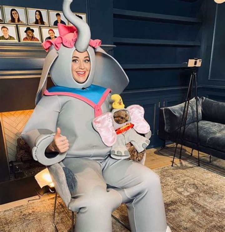 Katy Perry Channels Dumbo’s Mom In Massive Elephant Costume For ‘Disney Family Singalong’