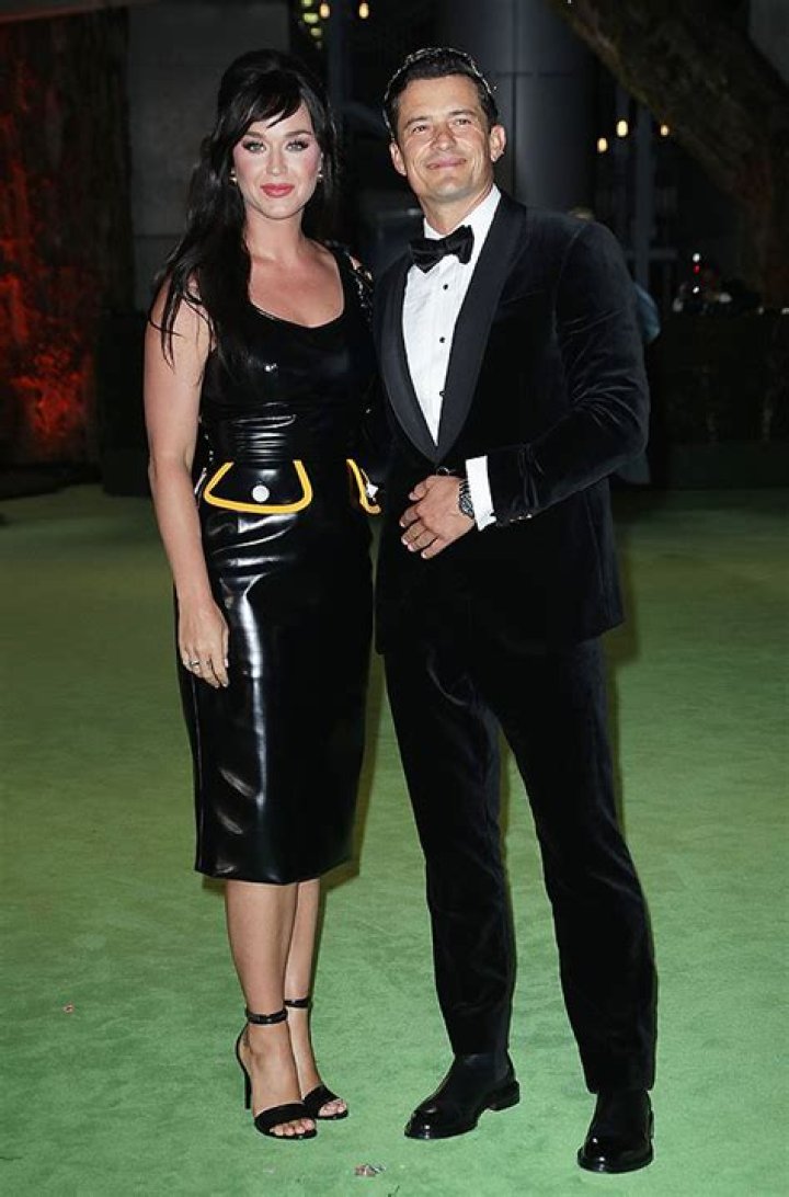 Katy Perry Rocks Leather Dress With Orlando Bloom At Oscars Museum – Hollywood Life