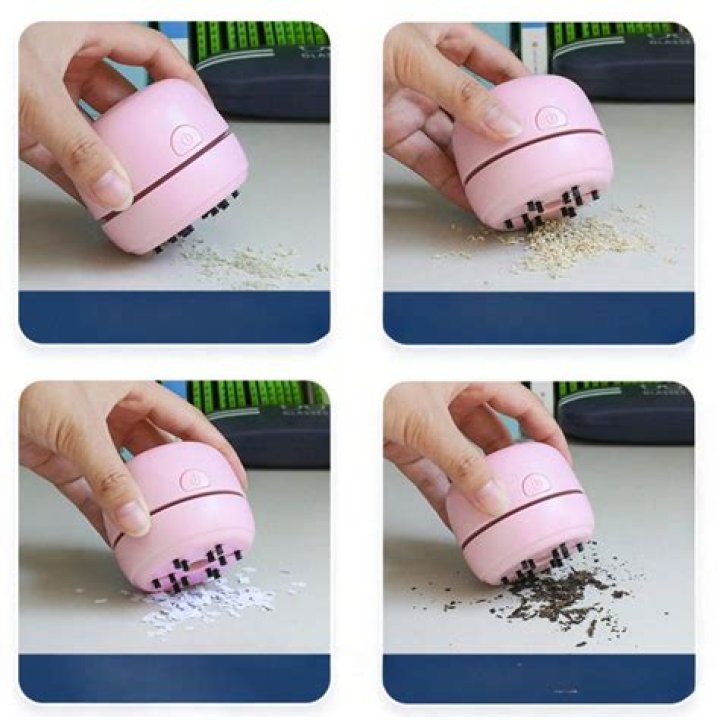Keep Your Workspace Clean With This Mini Desktop Vacuum That Has Over 2.7k Reviews & Is Under $20