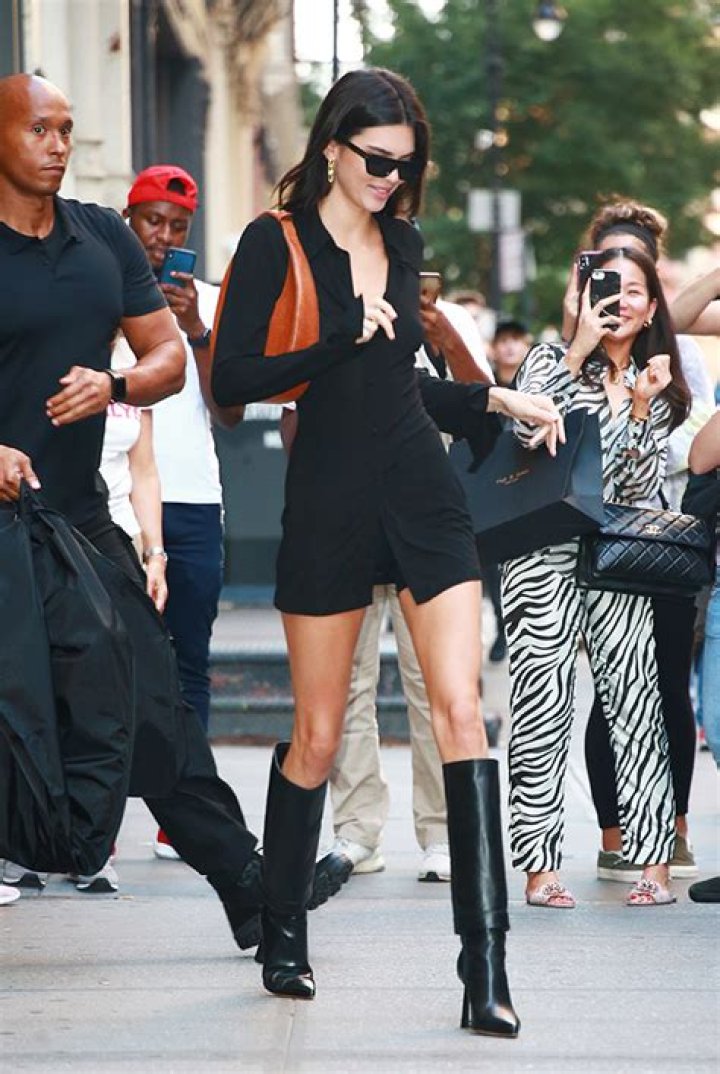 Kendall Jenner Wears Sheer Black Mini Dress & Boots In New York – Hollywood Life