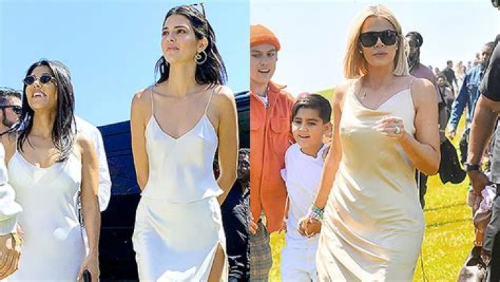 Kendall, Kourtney, & Khloe Kardashian Rock Sexy White Gowns At Easter Sunday Service — Pics