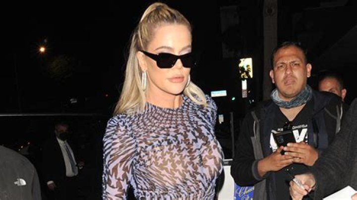 Khloe Kardashian Rocks Totally Sheer Dress While Heading To Haqq Twins’ Birthday Dinner — Photos