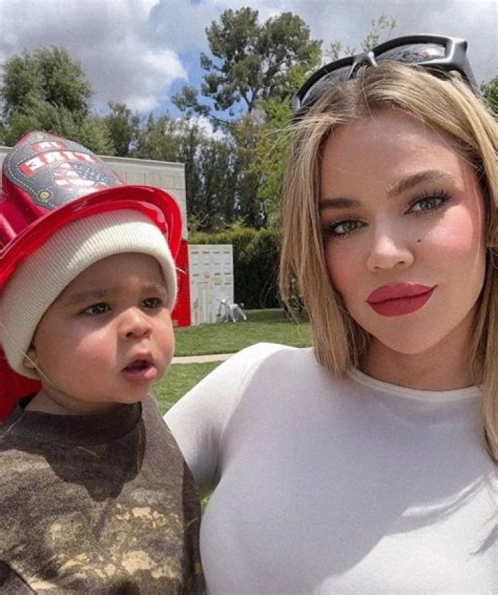 Khloe Kardashian’s Son, 9 Months, Looks Too Cute In Fireman Hat At Psalm West’s 4th Birthday: Rare Photo