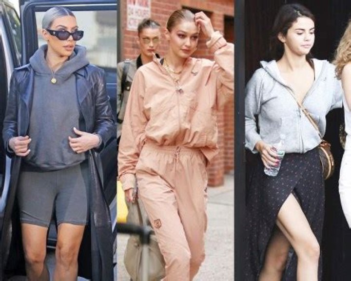 Kim Kardashian & 15 More Stars Who’ve Made Sweatshirts Stylish With Short-Shorts & More