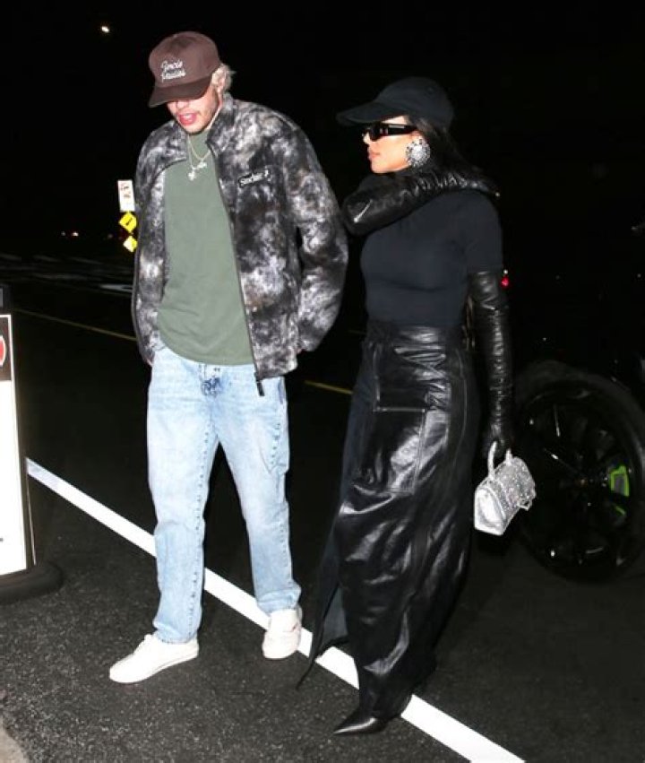 Kim Kardashian & Pete Davidson Twin In Hoodies As Romance Goes Strong — Photos
