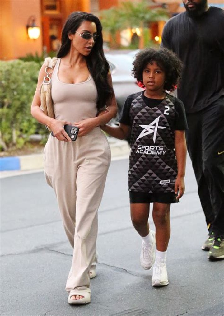 Kim Kardashian’s Son Saint West, 5, Models $240 Slides Designed By Dad Kanye: The ‘Freshest’
